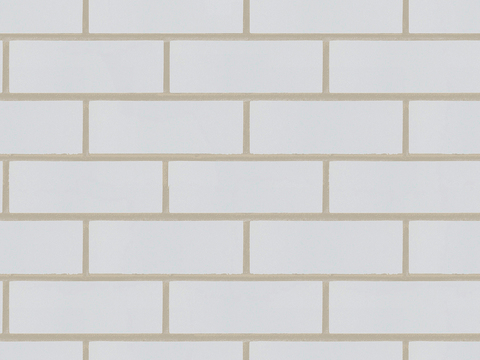 Seamless white brick wall exterior wall ground