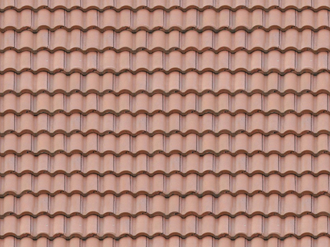 Seamless villa building roof clay ceramic tiles