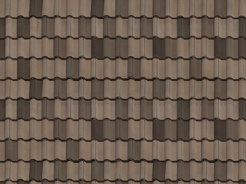 Seamless villa building roof clay ceramic tiles