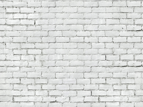 Seamless white brick wall exterior wall ground