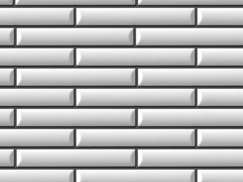 Seamless white brick wall exterior wall ground