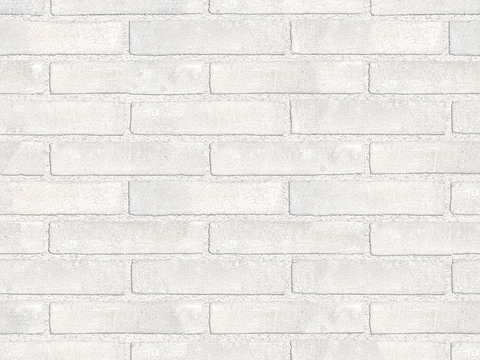 Seamless white brick wall exterior wall ground