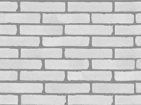 Seamless white brick wall exterior wall ground