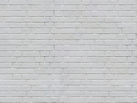 Seamless white brick wall exterior wall ground