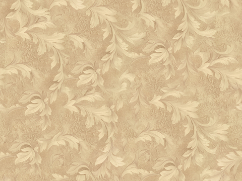 Seamless Yellow European Pastoral Style Floral Pattern Wallpaper Wall Cloth