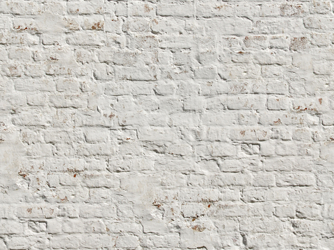 Seamless white brick wall exterior wall ground