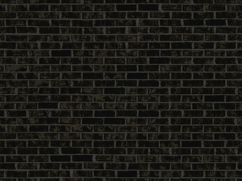 Seamless Black Brick Wall Outdoor Wall