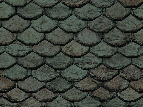 Seamless villa building roof Chinese antique slate tiles