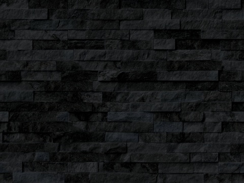 Seamless Black Outdoor Building Stone Collage Culture Stone Wall