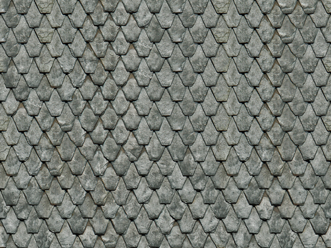 Seamless villa building roof Chinese antique slate tiles