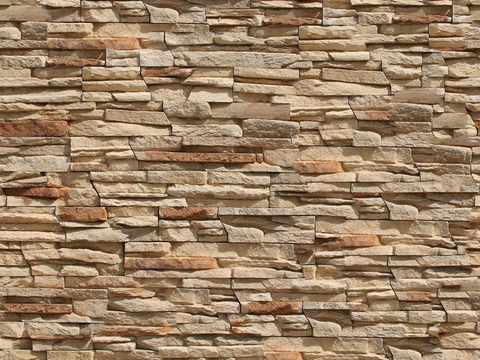 Seamless Yellow Outdoor Architecture Culture Stone Rock Stone Spliced Wall Tile Wall Floor