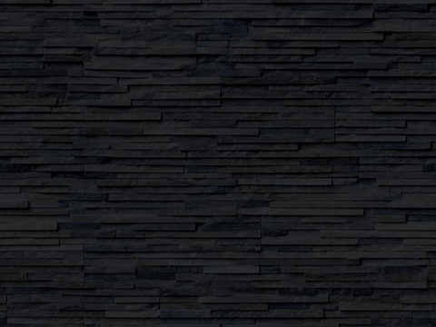 Seamless Black Outdoor Building Stone Collage Culture Stone Wall