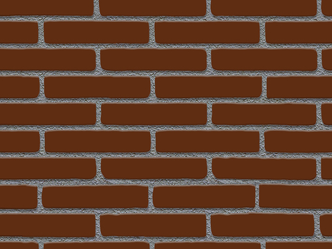 Seamless red brick wall exterior wall ground