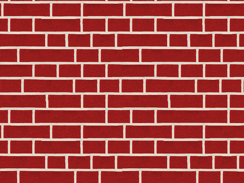 Seamless red brick wall exterior wall ground