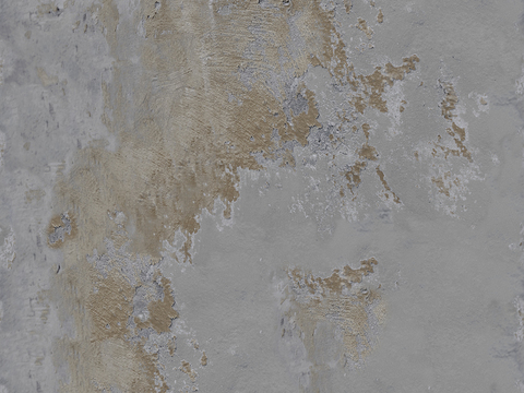 Seamless gray dirty old concrete cement wall