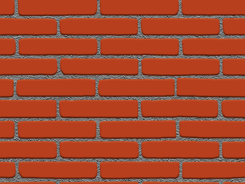 Seamless red brick wall exterior wall ground