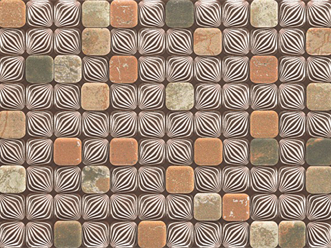 gray tile mosaic