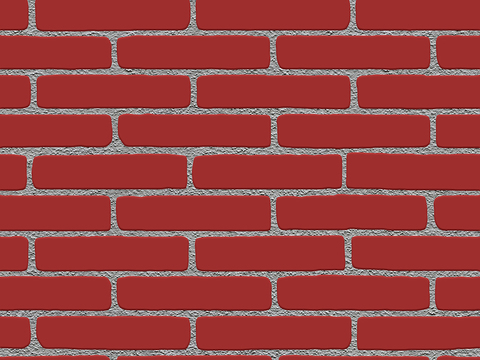 Seamless red brick wall exterior wall ground