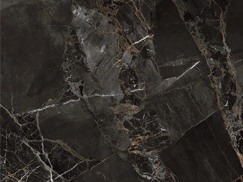 Black Gold Marble Rock Slab