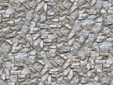 Seamless gray outdoor building rock block stone wall tile wall ground