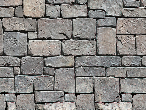 Seamless Grey Outdoor Building Culture Stone Block Granite Wall Tile Wall Floor