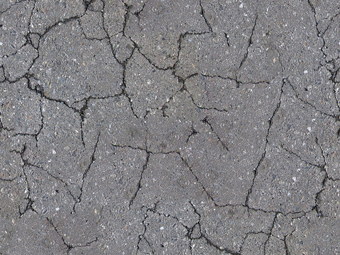 Seamless gray cracked cement asphalt asphalt road ground road road