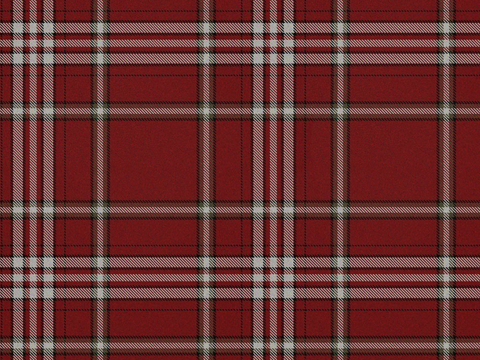 Seamless Red Plaid Striped Cloth Fabric