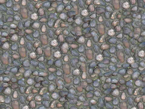 Seamless gray goose soft stone gravel sidewalk road ground street square paving