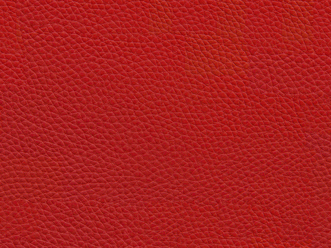 Seamless red matte fine grain leather