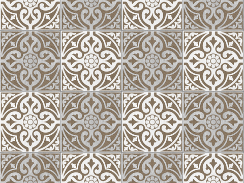 Seamless Retro Cement Concrete Stone Geometric Patchwork Pattern Tile Tile Floor Tile Wall Tile