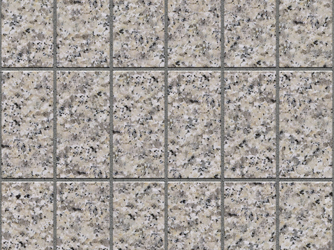 Seamless gray granite stone parquet floor tile sidewalk road ground square paving