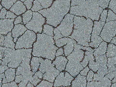 Seamless gray cracked cement asphalt asphalt road ground road road