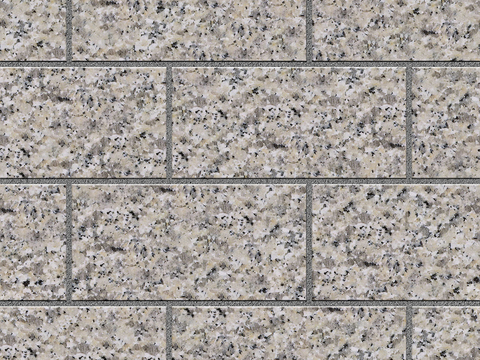 Seamless gray granite stone parquet floor tile sidewalk road ground square paving