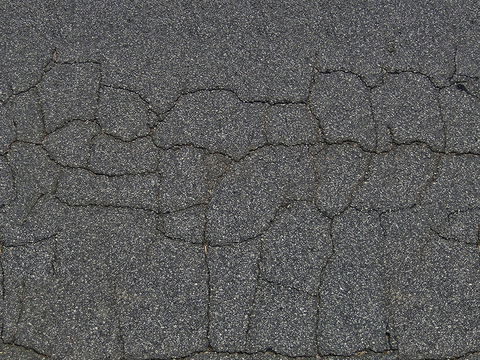 Seamless gray cracked cement asphalt asphalt road ground road road