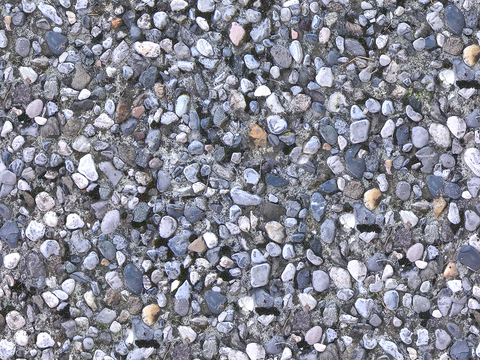 Seamless gray goose soft stone gravel sidewalk road ground street square paving