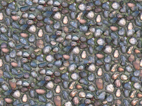 Seamless gray goose soft stone gravel sidewalk road ground street square paving