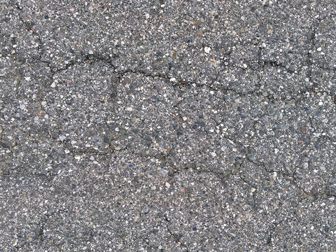 Seamless gray cracked cement asphalt asphalt road ground road road