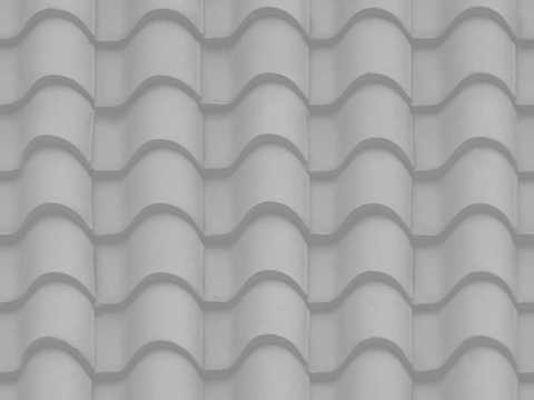 Seamless villa building roof clay ceramic tiles