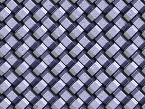 Seamless abstract metal relief mosaic