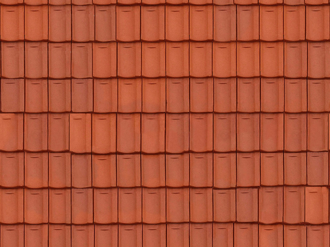 Seamless villa building roof clay ceramic tiles