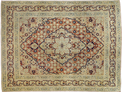 Buckle-free European classical retro distressed medieval carpet