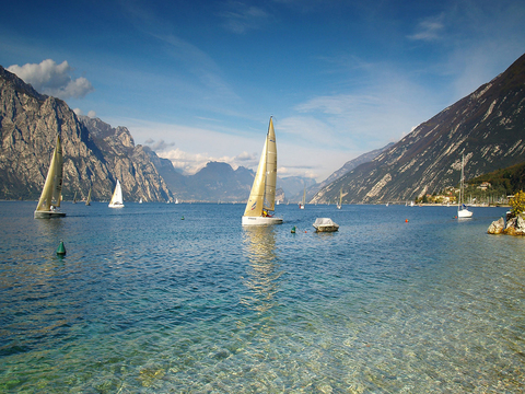 Lake surface sea landscape landscape