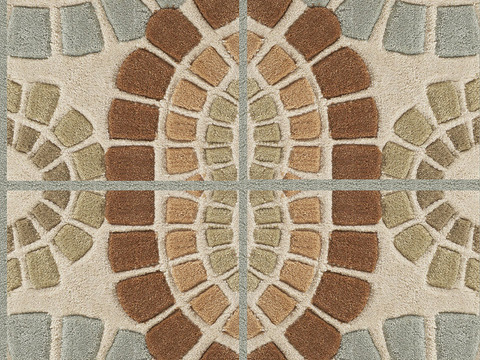 Buckle-free modern simple pattern carpet