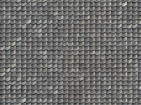 Seamless villa building roof clay ceramic tiles