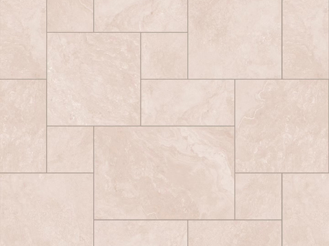 Seamless Beige New Chinese Geometric Patchwork Tiles