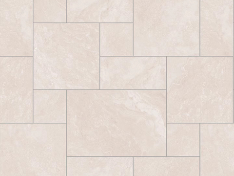 Seamless Beige New Chinese Geometric Patchwork Tiles