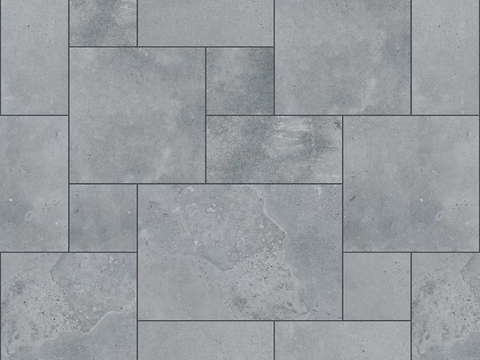 Seamless gray new Chinese geometric patchwork brick