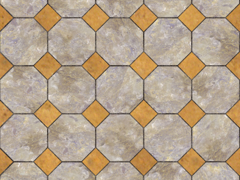 Seamless granite stone geometric parquet floor tile sidewalk road ground square tile