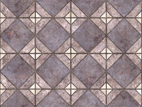 Seamless granite stone geometric parquet floor tile sidewalk road ground square tile