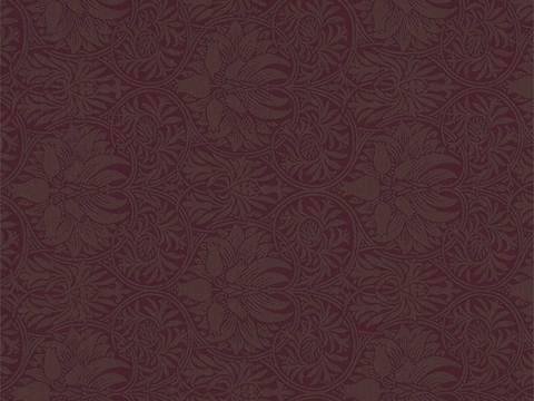 Dark red pattern cloth